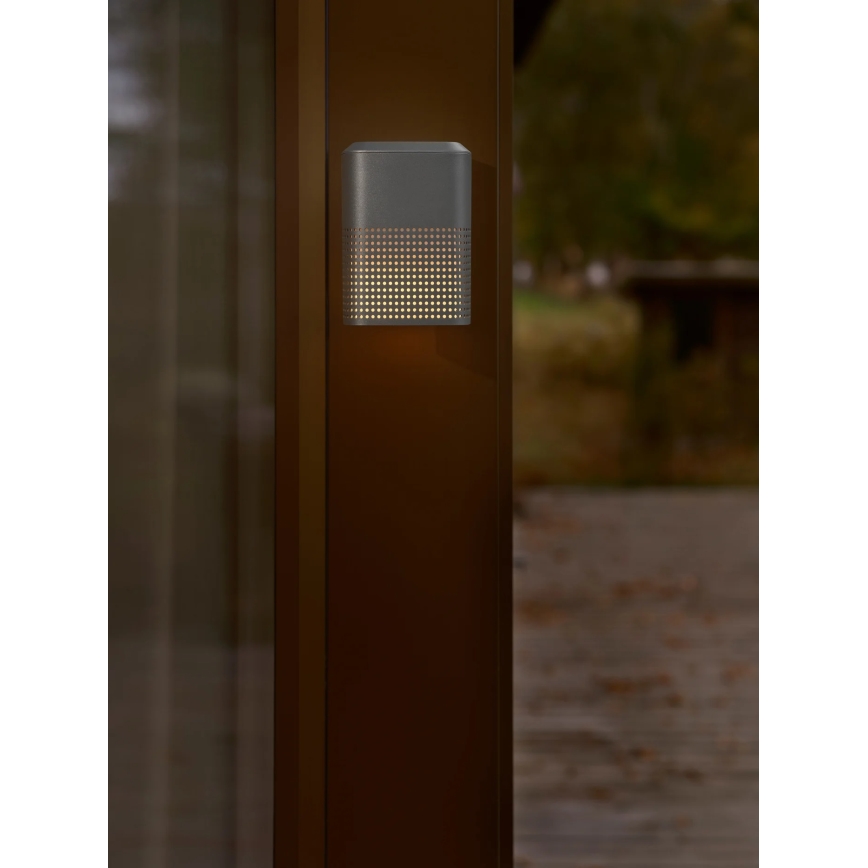 Nordlux - Āra sienas gaismeklis SIDARA 1xE27/15W/230V IP54 antracīts