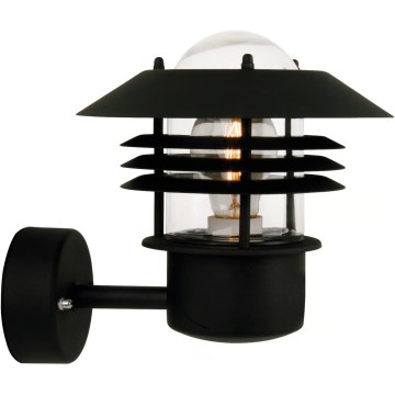 Nordlux - Āra sienas gaismeklis VEJERS 1xE27/60W/230V IP54 melns