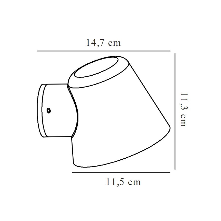 Nordlux - Āra sienas lampa ALERIA 1xGU10/35W/230V IP44