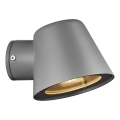 Nordlux - Āra sienas lampa ALERIA 1xGU10/35W/230V IP44 pelēka