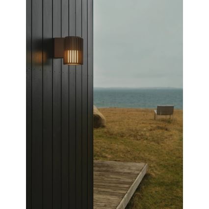 Nordlux - Āra sienas lampa ALUDRA 1xE27/15W/230V brūna
