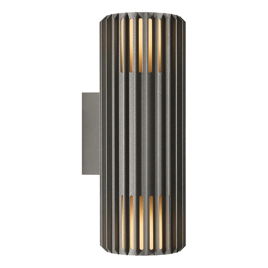 Nordlux - Āra sienas lampa ALUDRA 2xE27/15W/230V IP54 antracīta