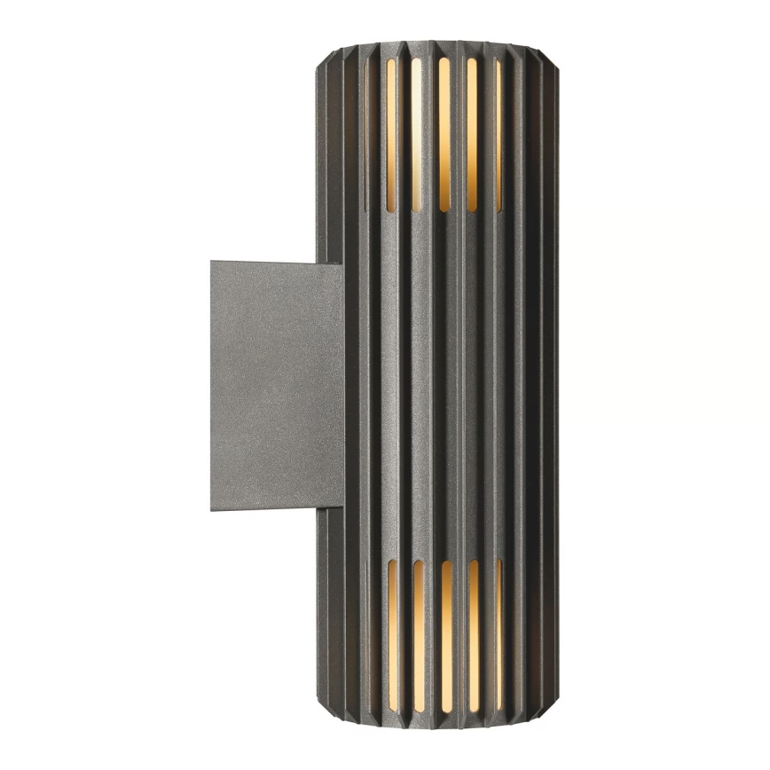 Nordlux - Āra sienas lampa ALUDRA 2xE27/15W/230V IP54 antracīta
