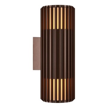 Nordlux - Āra sienas lampa ALUDRA 2xE27/15W/230V IP54 brūna