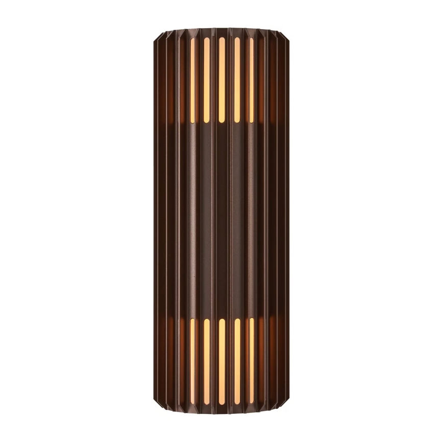 Nordlux - Āra sienas lampa ALUDRA 2xE27/15W/230V IP54 brūna