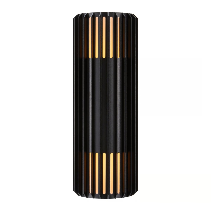 Nordlux - Āra sienas lampa ALUDRA 2xE27/15W/230V IP54 melna