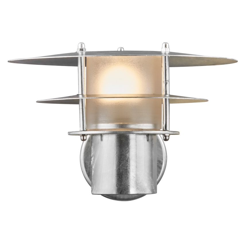 Nordlux - Āra sienas lampa BASTIA 1xE14/12W/230V IP54 matēts hroms