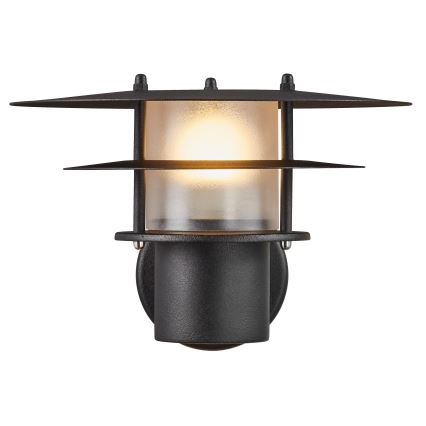 Nordlux - Āra sienas lampa BASTIA 1xE14/12W/230V IP54 melna