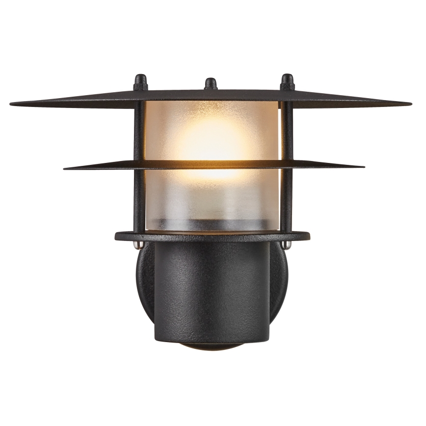 Nordlux - Āra sienas lampa BASTIA 1xE14/12W/230V IP54 melna