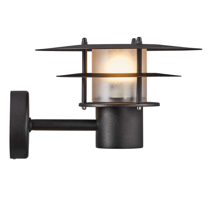 Nordlux - Āra sienas lampa BASTIA 1xE14/12W/230V IP54 melna