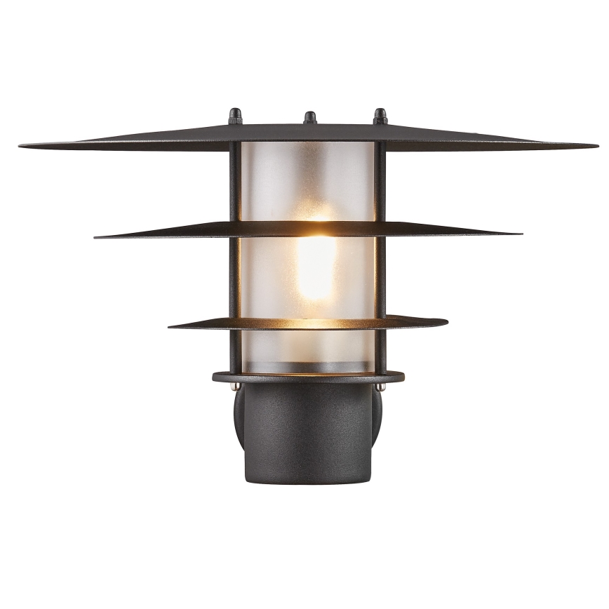Nordlux - Āra sienas lampa BASTIA 1xE27/20W/230V IP54 melna