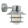 Nordlux - Āra sienas lampa BLOKHUS 1xE27/60W/230V IP54 sudraba
