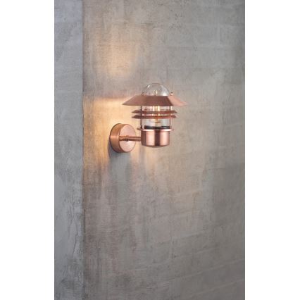 Nordlux - Āra sienas lampa BLOKHUS 1xE27/60W/230V IP54 varš