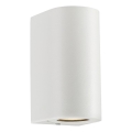 Nordlux - āra sienas lampa CANTO 2xGU10/28W/230V IP44 balta