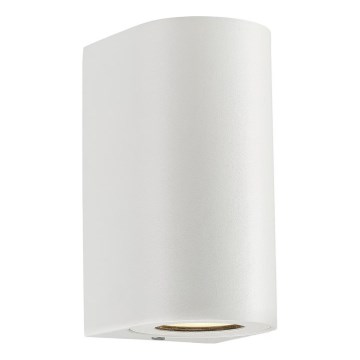 Nordlux - āra sienas lampa CANTO 2xGU10/28W/230V IP44 balta
