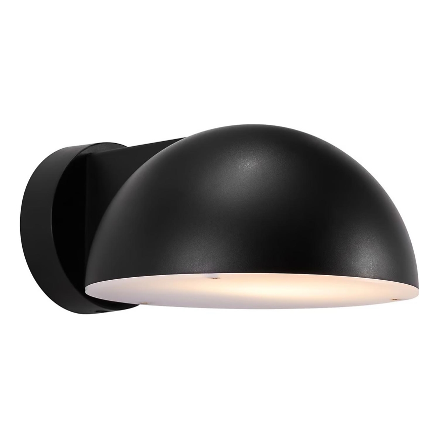 Nordlux - Āra sienas lampa CLARSO 1xE27/10W/230V IP44 melna