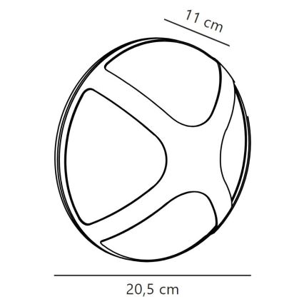 Nordlux - Āra sienas lampa CROSS 1xE14/15W/230V IP54