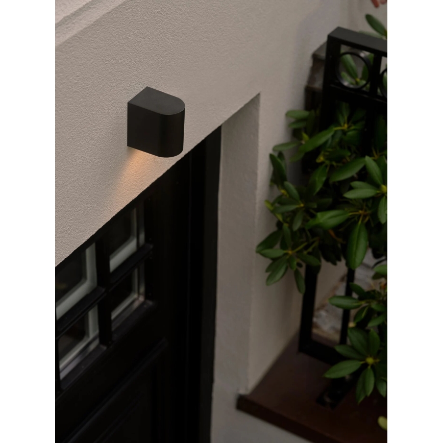 Nordlux - Āra sienas lampa DION 1xGU10/25W/230V IP44 melna