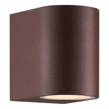Nordlux - Āra sienas lampa DION 1xGU10/25W/230V IP44 rezavá