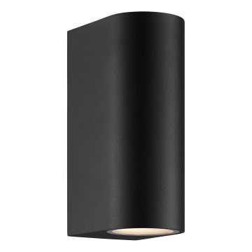 Nordlux - Āra sienas lampa DION 2xGU10/25W/230V IP44 melna