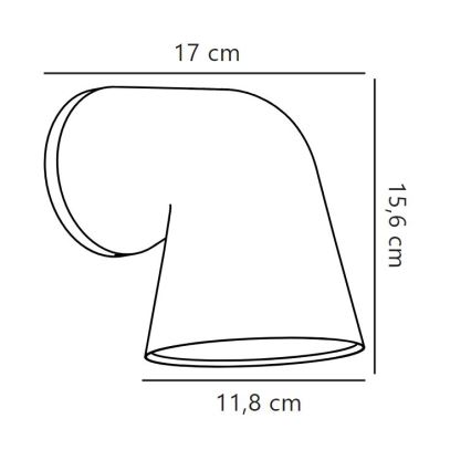 Nordlux - Āra sienas lampa FRONT 1xGU10/28W/230V IP44 balta