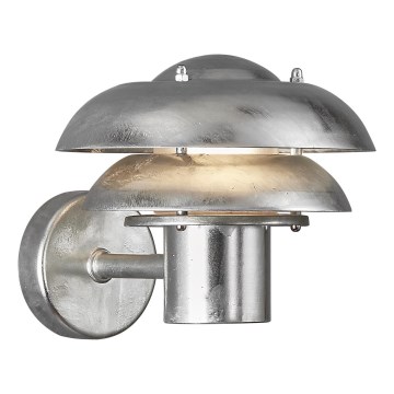 Nordlux - Āra sienas lampa KURNOS 1xE14/12W/230V IP54 matēts hroms