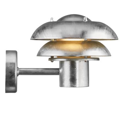 Nordlux - Āra sienas lampa KURNOS 1xE14/12W/230V IP54 matēts hroms