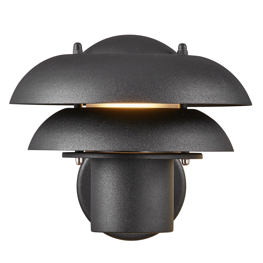 Nordlux - Āra sienas lampa KURNOS 1xE14/12W/230V IP54 melna