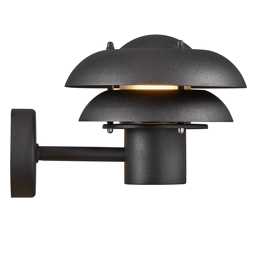 Nordlux - Āra sienas lampa KURNOS 1xE14/12W/230V IP54 melna