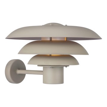 Nordlux - Āra sienas lampa KURNOS 1xE27/20W/230V IP54 bēša