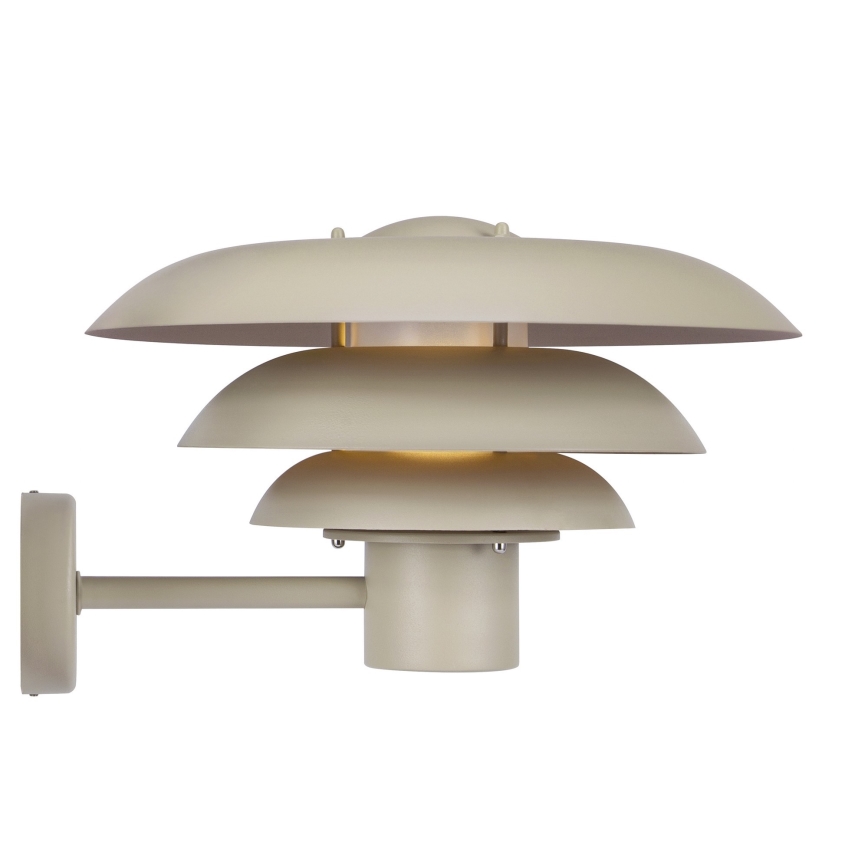 Nordlux - Āra sienas lampa KURNOS 1xE27/20W/230V IP54 bēša