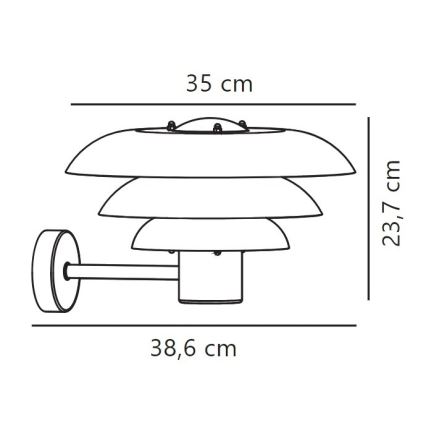 Nordlux - Āra sienas lampa KURNOS 1xE27/20W/230V IP54 bēša