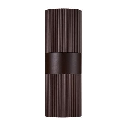 Nordlux - Āra sienas lampa KYKLOP 2xGU10/25W/230V IP54 brūna