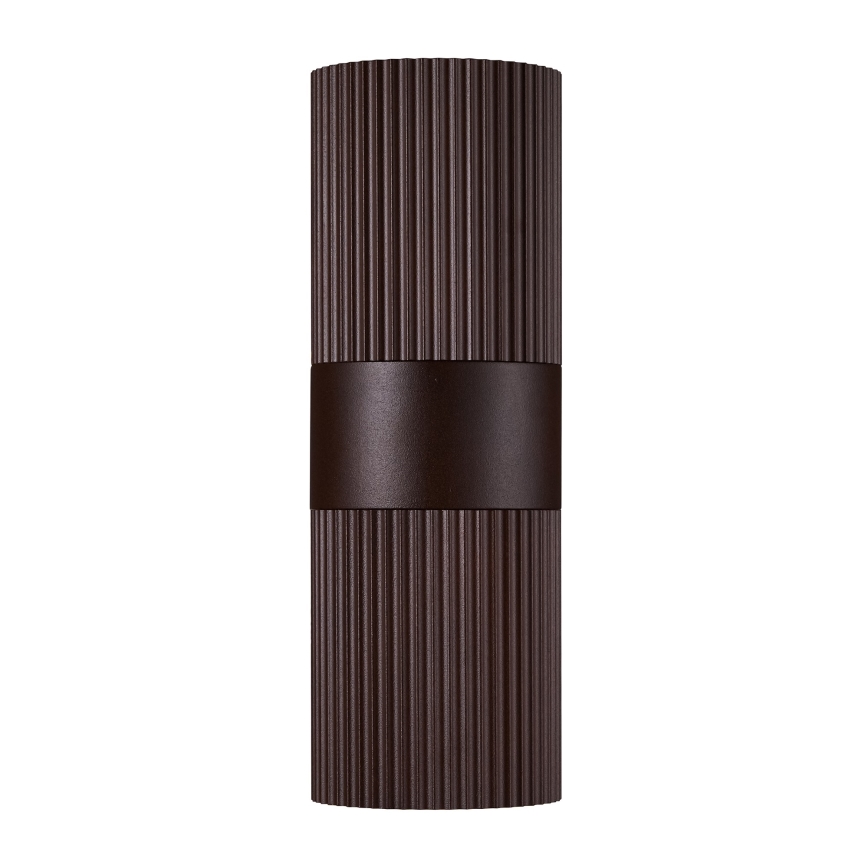 Nordlux - Āra sienas lampa KYKLOP 2xGU10/25W/230V IP54 brūna