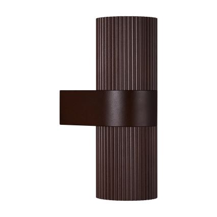 Nordlux - Āra sienas lampa KYKLOP 2xGU10/25W/230V IP54 brūna