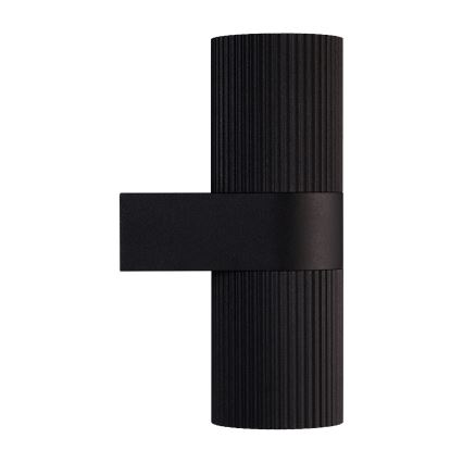 Nordlux - Āra sienas lampa KYKLOP 2xGU10/25W/230V IP54 melna