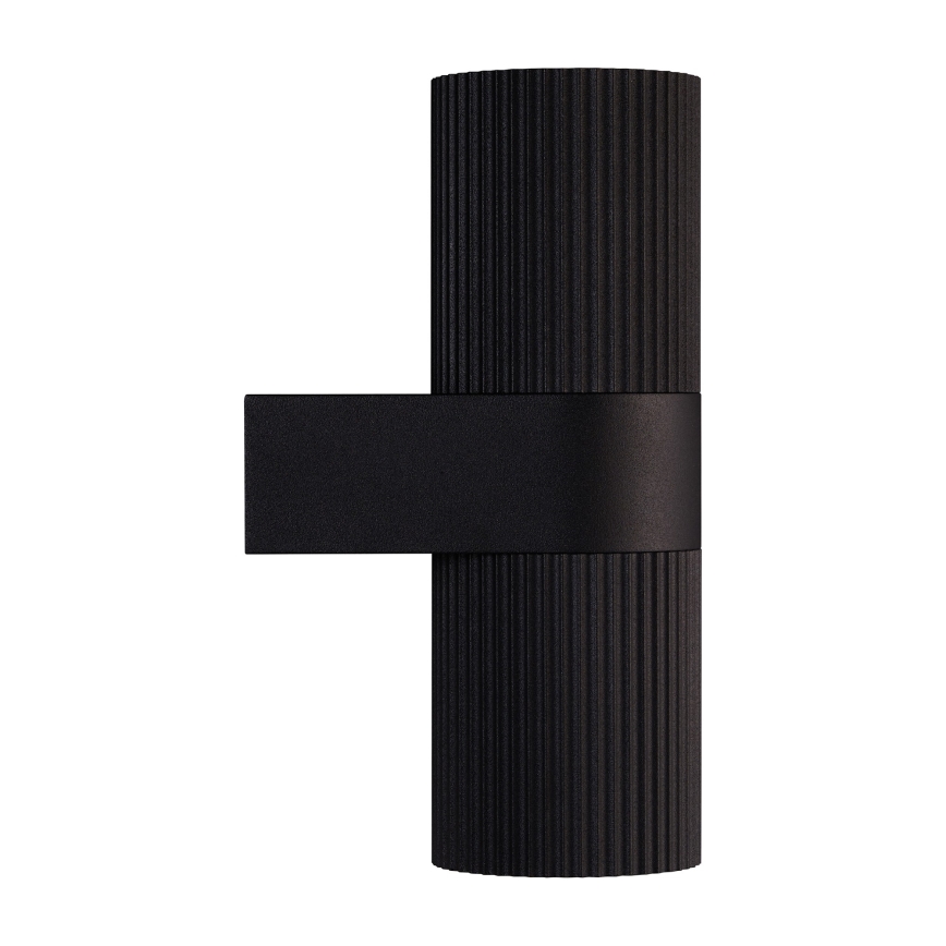 Nordlux - Āra sienas lampa KYKLOP 2xGU10/25W/230V IP54 melna