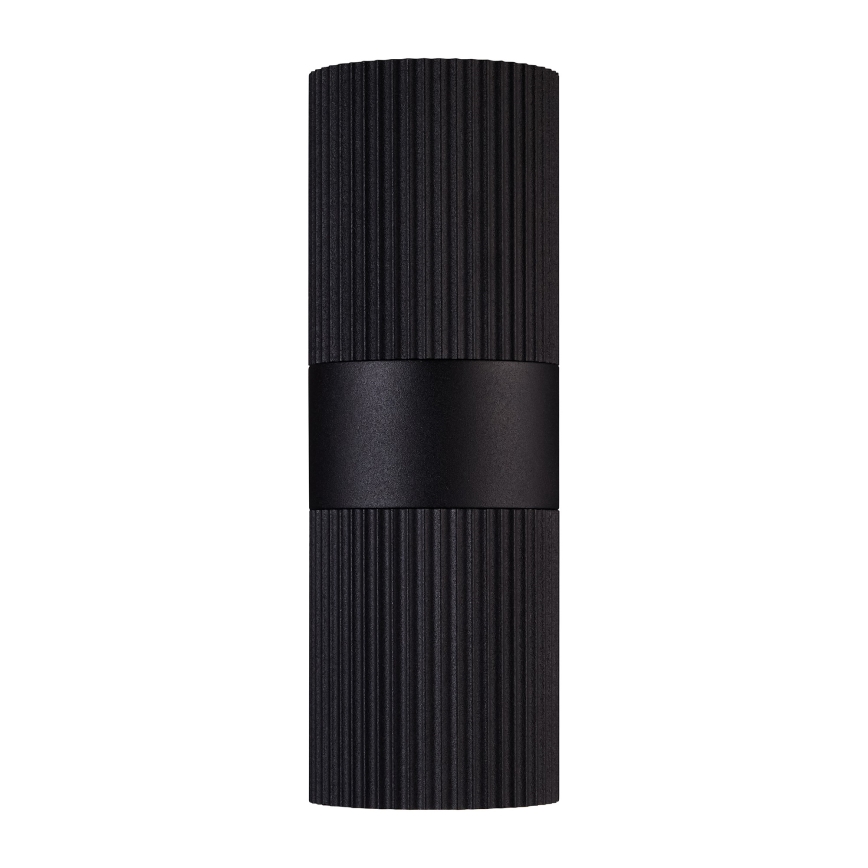 Nordlux - Āra sienas lampa KYKLOP 2xGU10/25W/230V IP54 melna