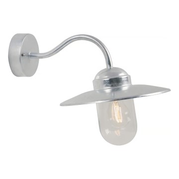 Nordlux - Āra sienas lampa LUXEMBOURG 1xE27/60W/230V IP54 sudraba