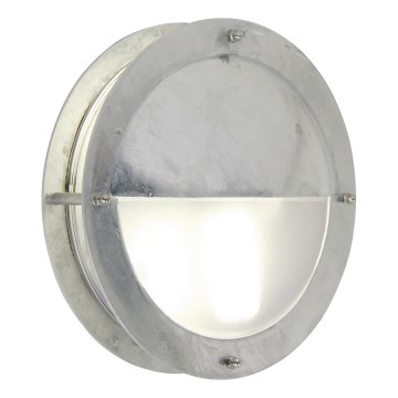 Nordlux - Āra sienas lampa MALTA 1xE27/60W/230V IP54 sudraba