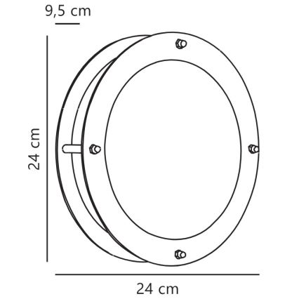 Nordlux - Āra sienas lampa MALTA 1xE27/60W/230V IP54 sudraba