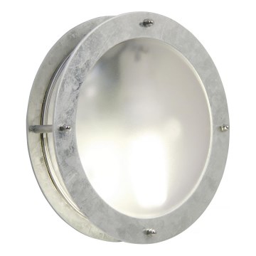Nordlux - Āra sienas lampa MALTA 1xE27/60W/230V sudraba