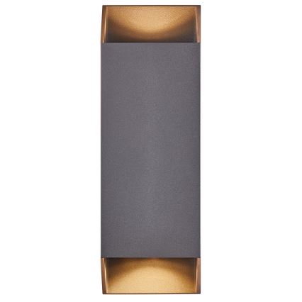 Nordlux - Āra sienas lampa NICO 2xGU10/25W/230V IP54 antracīta