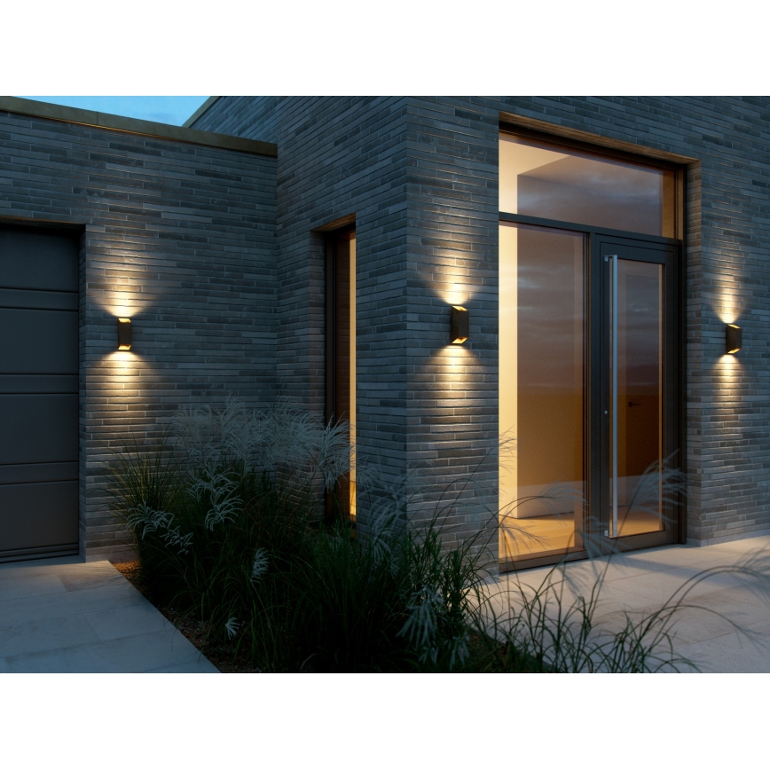 Nordlux - Āra sienas lampa NICO 2xGU10/25W/230V IP54 brūna