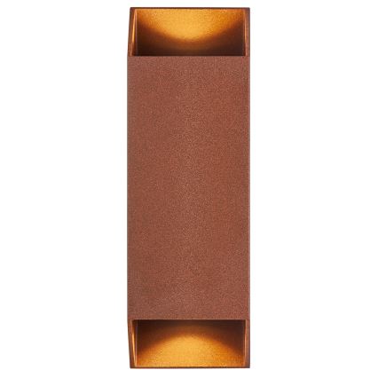 Nordlux - Āra sienas lampa NICO 2xGU10/25W/230V IP54 brūna