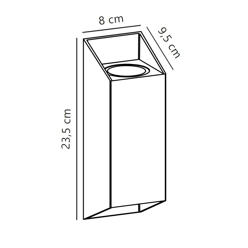 Nordlux - Āra sienas lampa NICO 2xGU10/25W/230V IP54 brūna