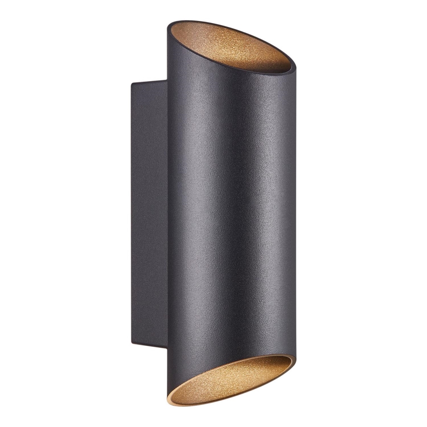 Nordlux - Āra sienas lampa NICO 2xGU10/25W/230V IP54 melna