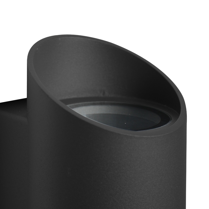 Nordlux - Āra sienas lampa NICO 2xGU10/25W/230V IP54 melna