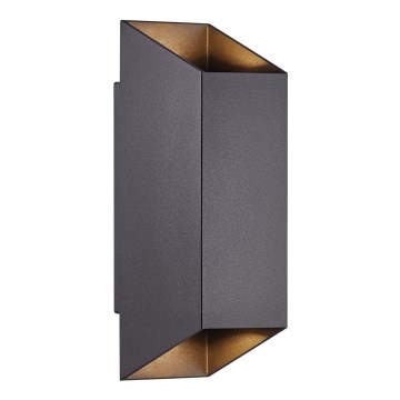 Nordlux - Āra sienas lampa NICO 2xGU10/25W/230V IP54 melna