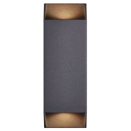 Nordlux - Āra sienas lampa NICO 2xGU10/25W/230V IP54 melna